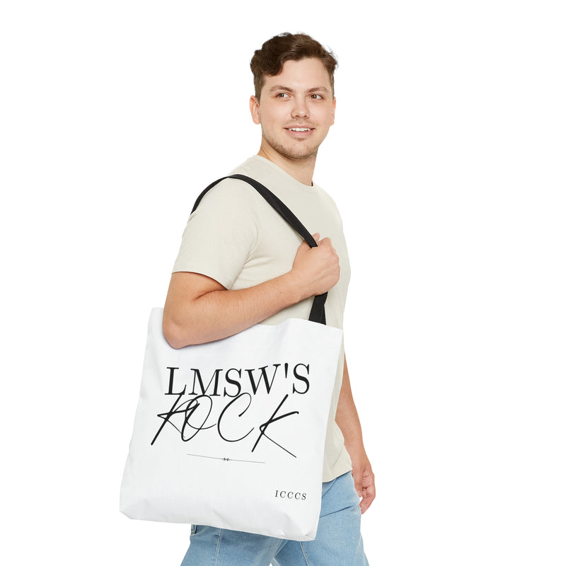 LMSW Rocks AOP Tote Bag