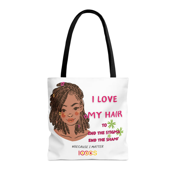 I Love My Hair Tote Bag