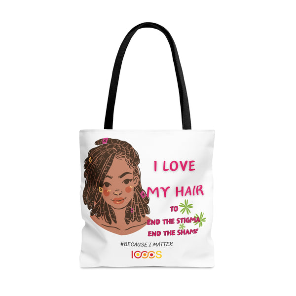 I Love My Hair Tote Bag