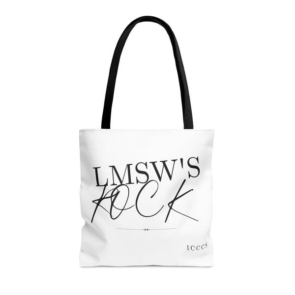 LMSW Rocks AOP Tote Bag