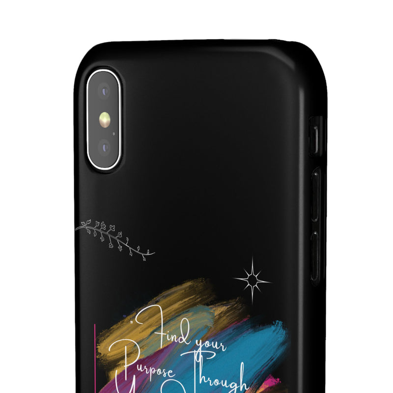 Cell Phone Case - Find Your Purpose Healing Design