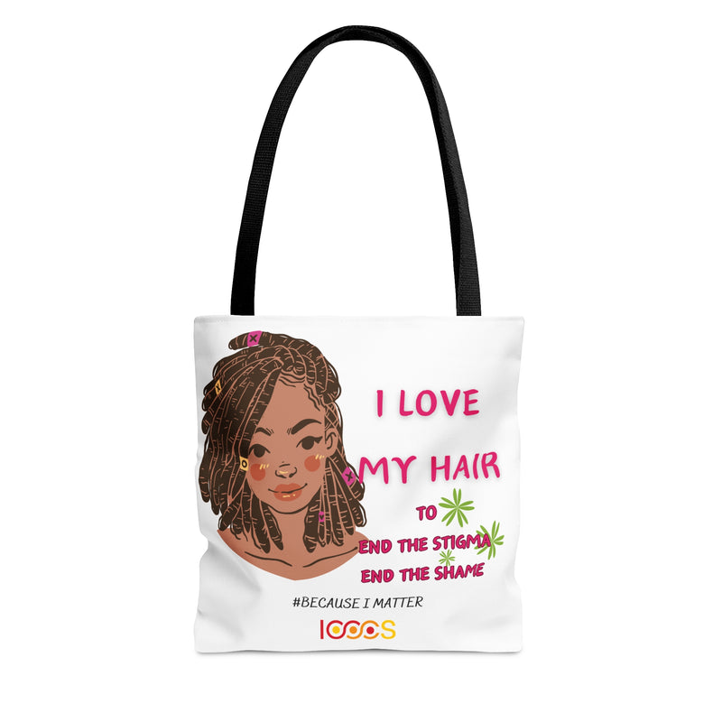 I Love My Hair Tote Bag