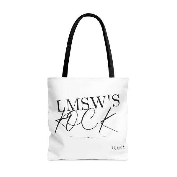 LMSW Rocks AOP Tote Bag
