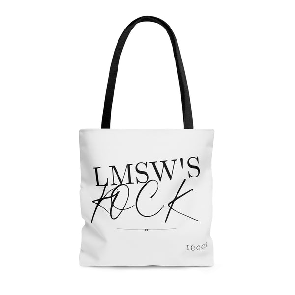 LMSW Rocks AOP Tote Bag