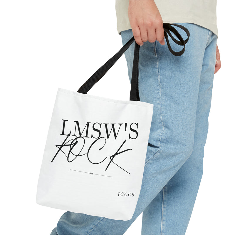 LMSW Rocks AOP Tote Bag