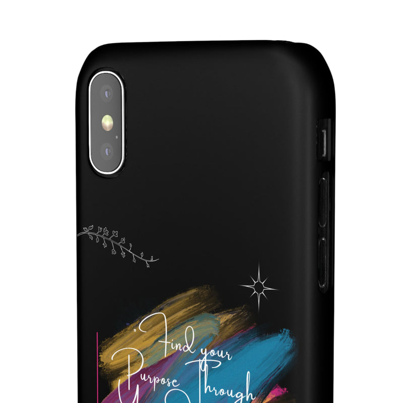 Cell Phone Case - Find Your Purpose Healing Design