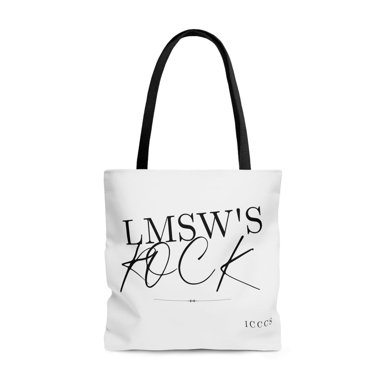 LMSW Rocks AOP Tote Bag