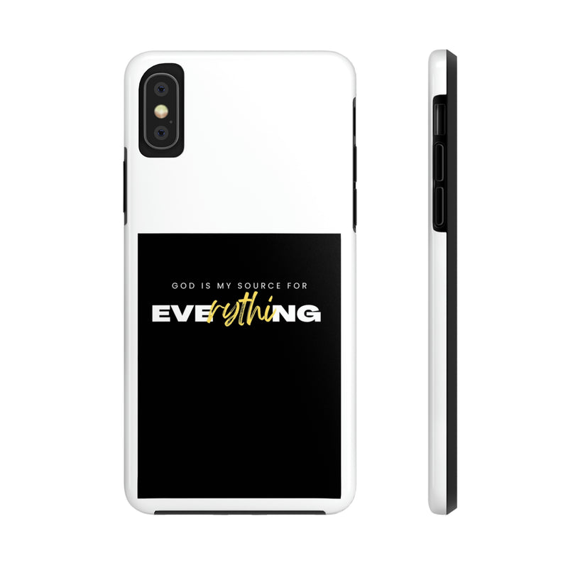 God is My Source For Everything Tough Phone Cases, Case-Mate