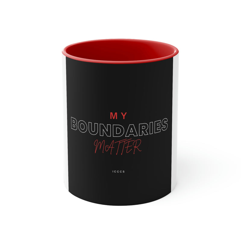 My Boundaries Matter Accent Coffee Mug, 11oz