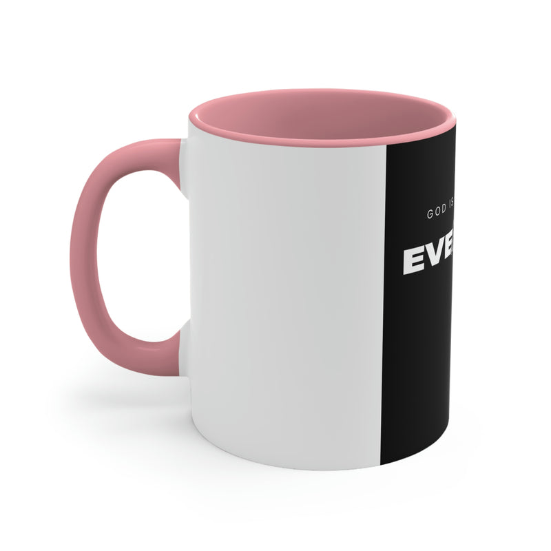 God is My Source For Everything Accent Coffee Mug, 11oz