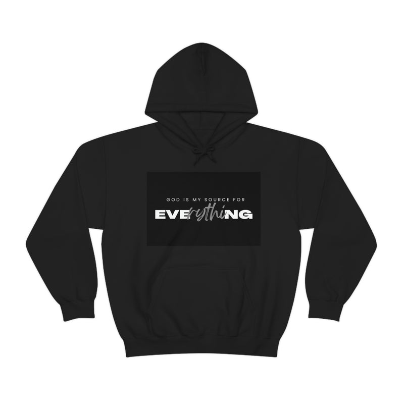 God Is My Source For Everything Unisex Heavy Blend™ Hooded Sweatshirt