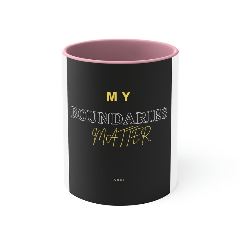 My Boundaries Matter Accent Coffee Mug, 11oz