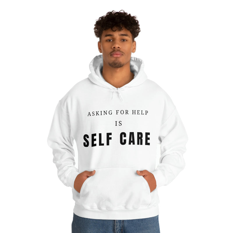 Asking For Help Is Self Care Unisex Heavy Blend™ Hooded Sweatshirt