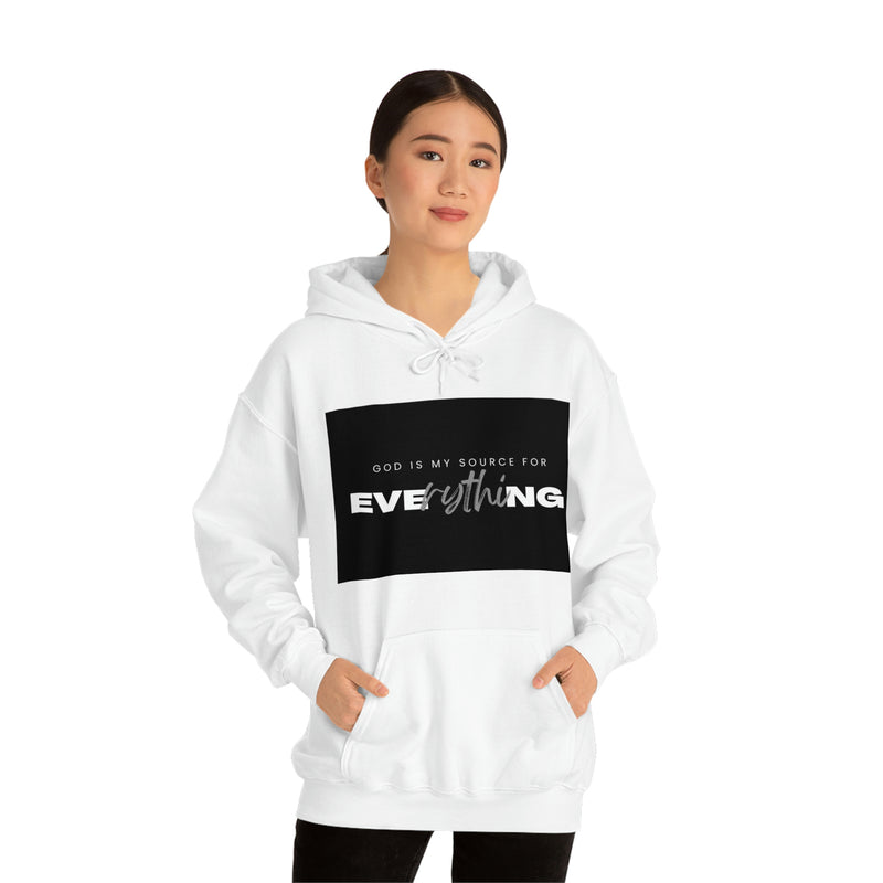 God Is My Source For Everything Unisex Heavy Blend™ Hooded Sweatshirt