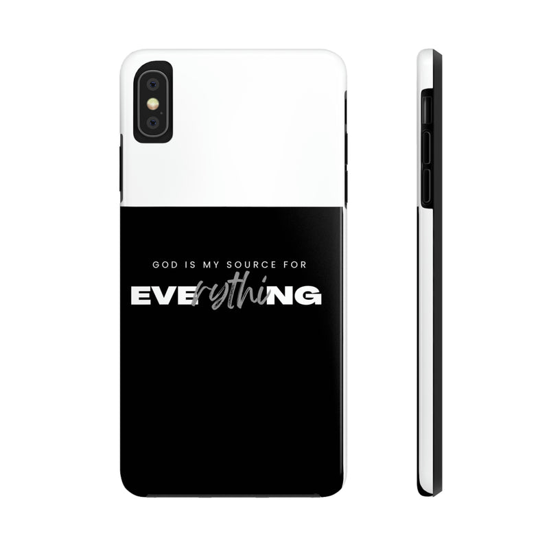 God is My Source For Everything Tough Phone Cases, Case-Mate