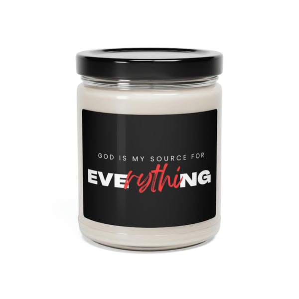 God Is My Source For Everything Scented Soy Candle, 9oz