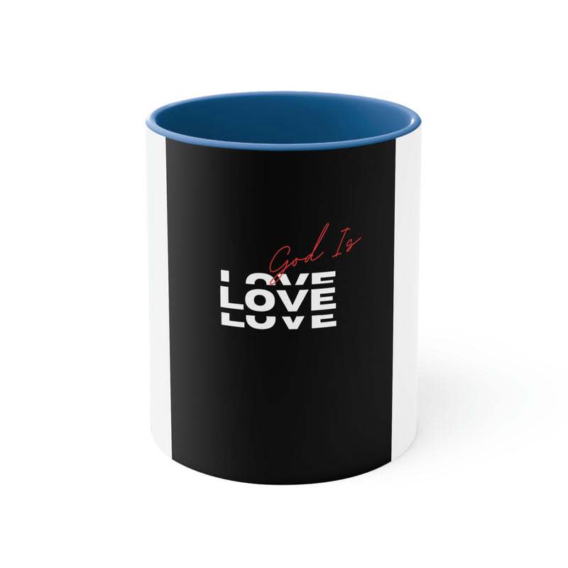 God is Love Accent Coffee Mug, 11oz