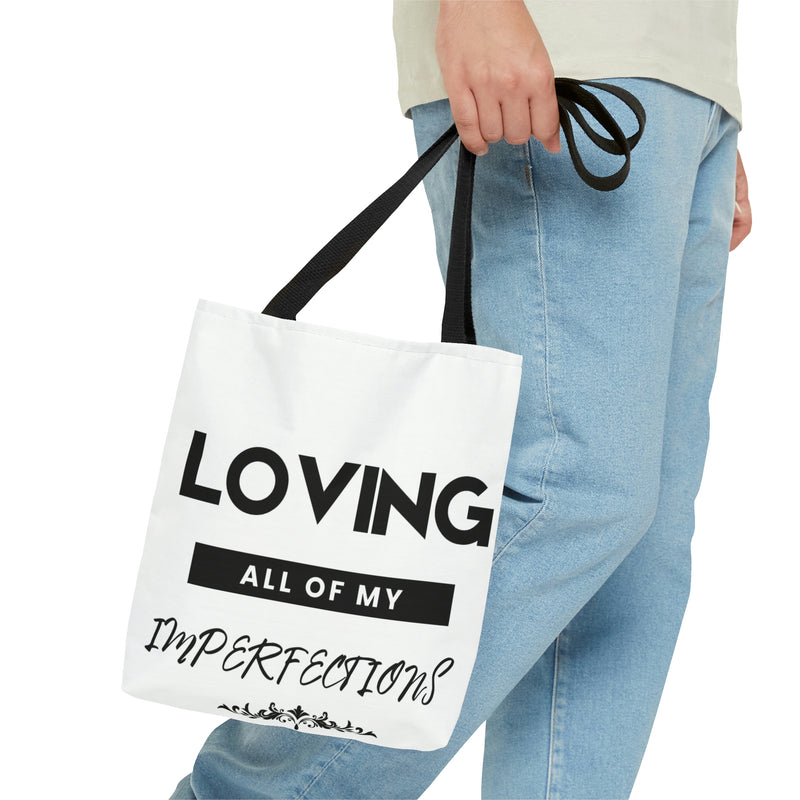 Loving All My Imperfections AOP Tote Bag