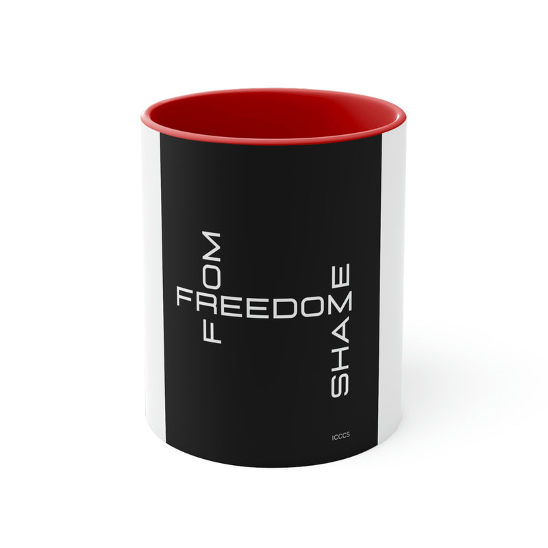 Freedom From Shame Accent Coffee Mug, 11oz