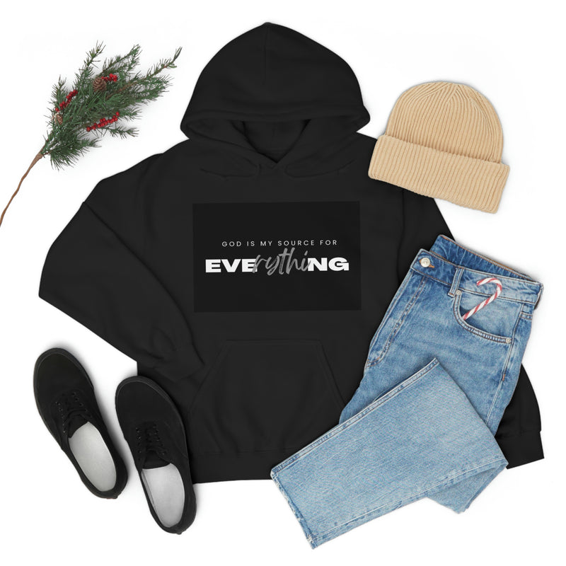 God Is My Source For Everything Unisex Heavy Blend™ Hooded Sweatshirt