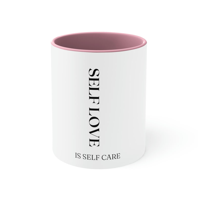 Self Love is Self Care Accent Coffee Mug, 11oz