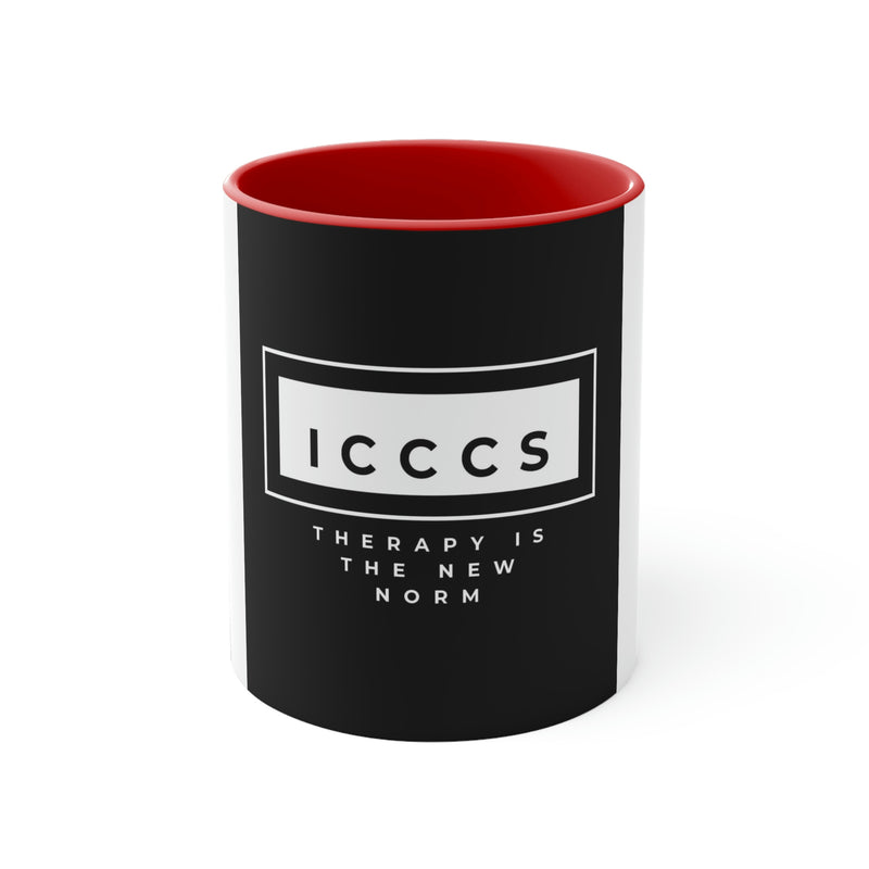 ICCCS Therapy is the New Norm Accent Coffee Mug, 11oz