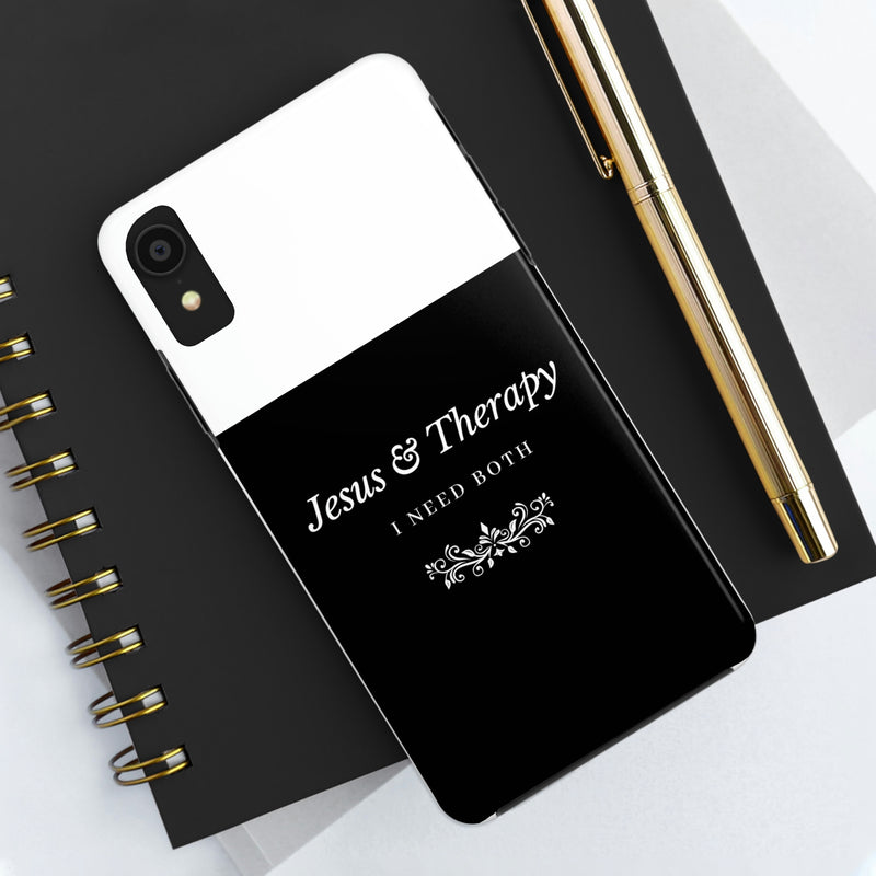 Jesus & Therapy – I Need Both Tough Phone Cases, Case-Mate