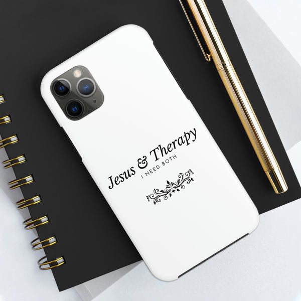 Jesus & Therapy – I Need Both Tough Phone Cases, Case-Mate