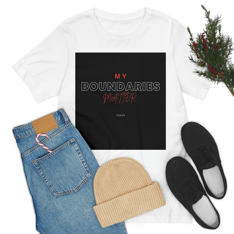 My Boundaries Matter Unisex Jersey Short Sleeve Tee