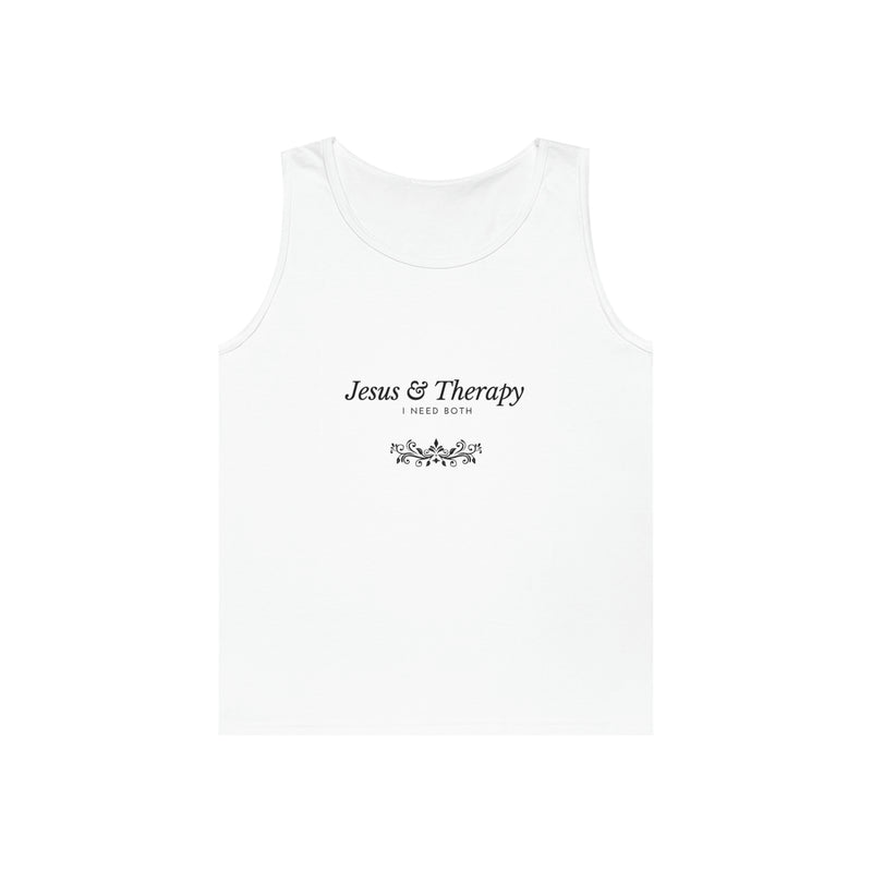 Jesus & Therapy Unisex Heavy Cotton Tank Top