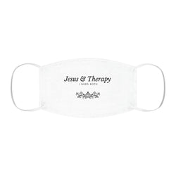 Jesus & Therapy – I Need Both Snug-Fit Polyester Face Mask