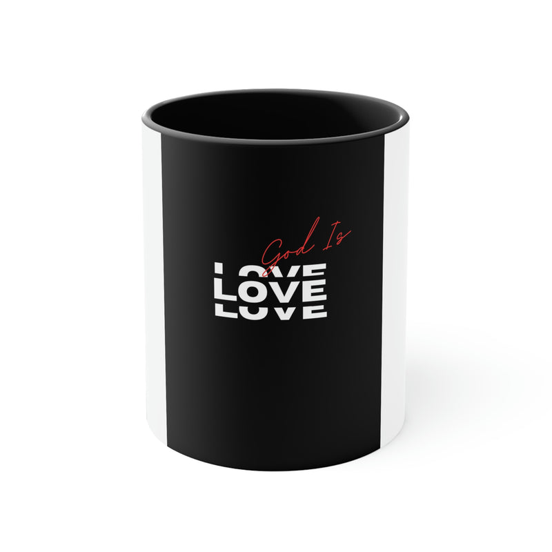 God is Love Accent Coffee Mug, 11oz