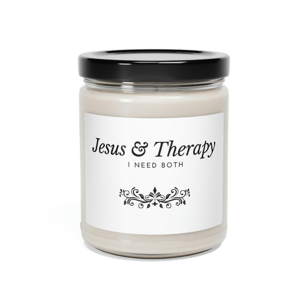 Jesus & Therapy Scented Soy Candle, 9oz