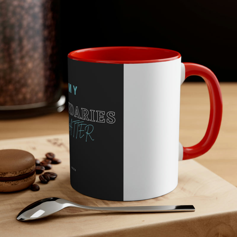 My Boundaries Matter Accent Coffee Mug, 11oz