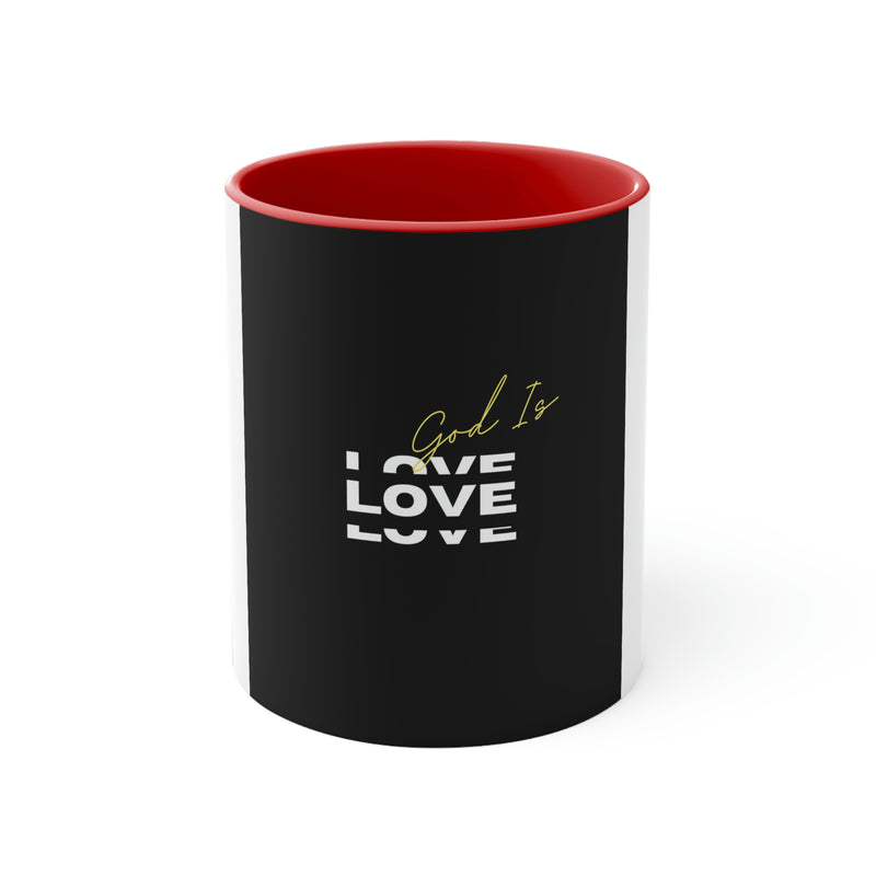 God is Love Accent Coffee Mug, 11oz