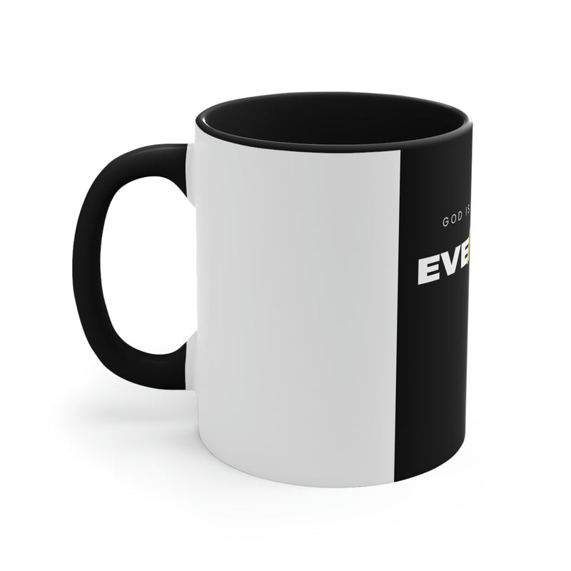 God is My Source For Everything Accent Coffee Mug, 11oz