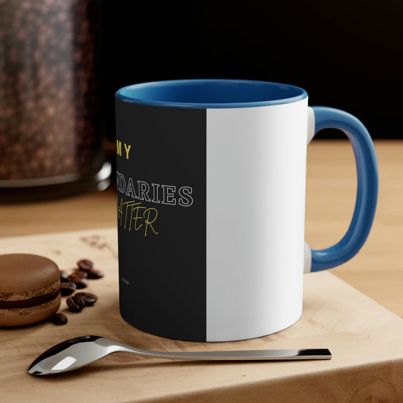 My Boundaries Matter Accent Coffee Mug, 11oz