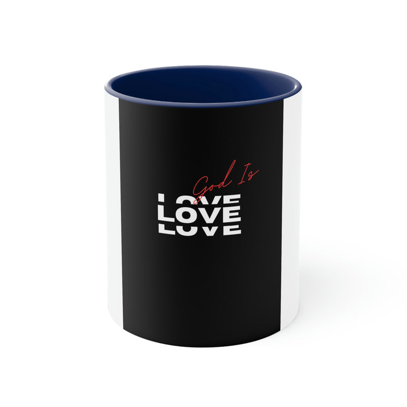 God is Love Accent Coffee Mug, 11oz