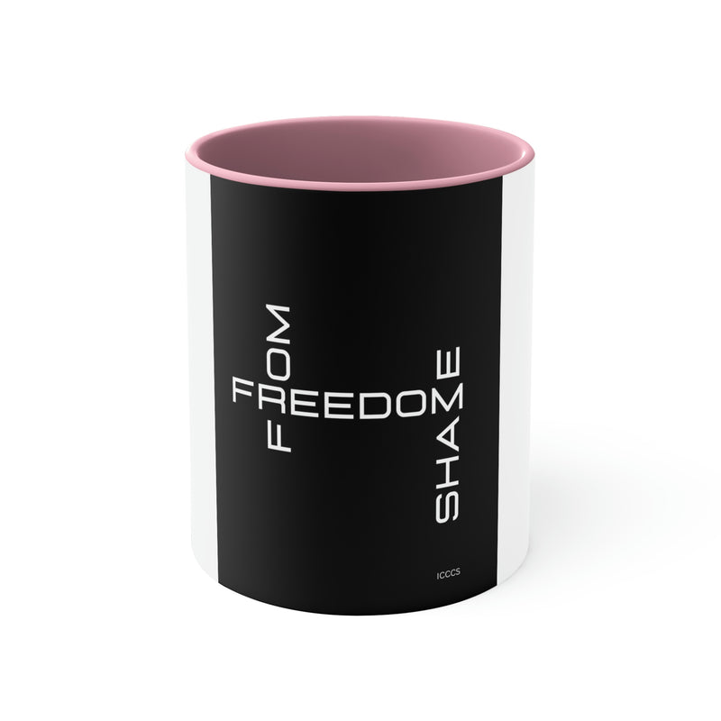 Freedom From Shame Accent Coffee Mug, 11oz