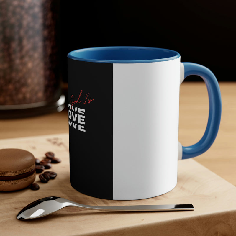 God is Love Accent Coffee Mug, 11oz