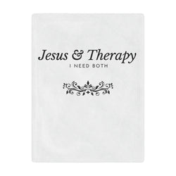 Jesus & Therapy Minky Blanket