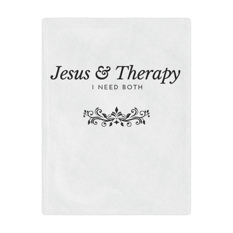 Jesus & Therapy Minky Blanket