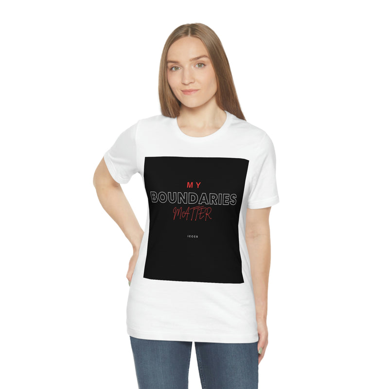 My Boundaries Matter Unisex Jersey Short Sleeve Tee