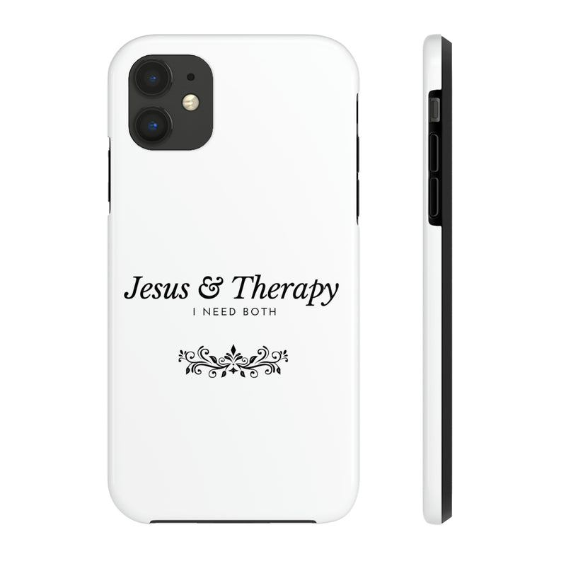 Jesus & Therapy – I Need Both Tough Phone Cases, Case-Mate