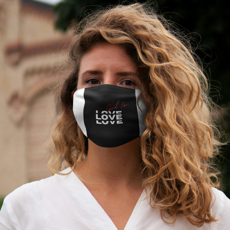 God is Love Snug-Fit Polyester Face Mask