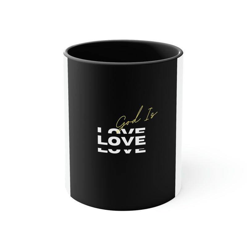 God is Love Accent Coffee Mug, 11oz