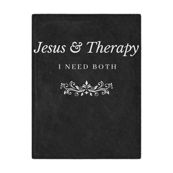 Jesus & Therapy Minky Blanket