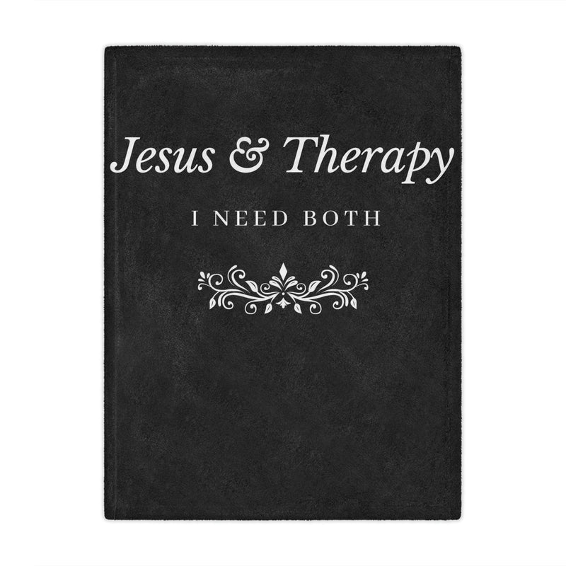 Jesus & Therapy Minky Blanket