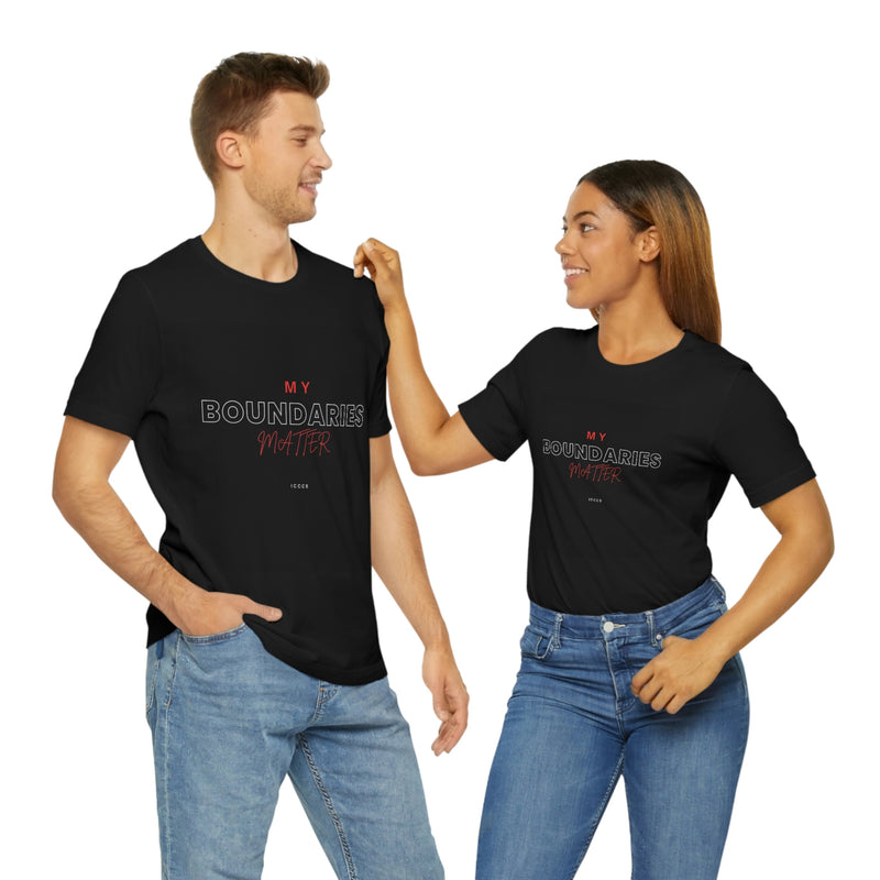 My Boundaries Matter Unisex Jersey Short Sleeve Tee