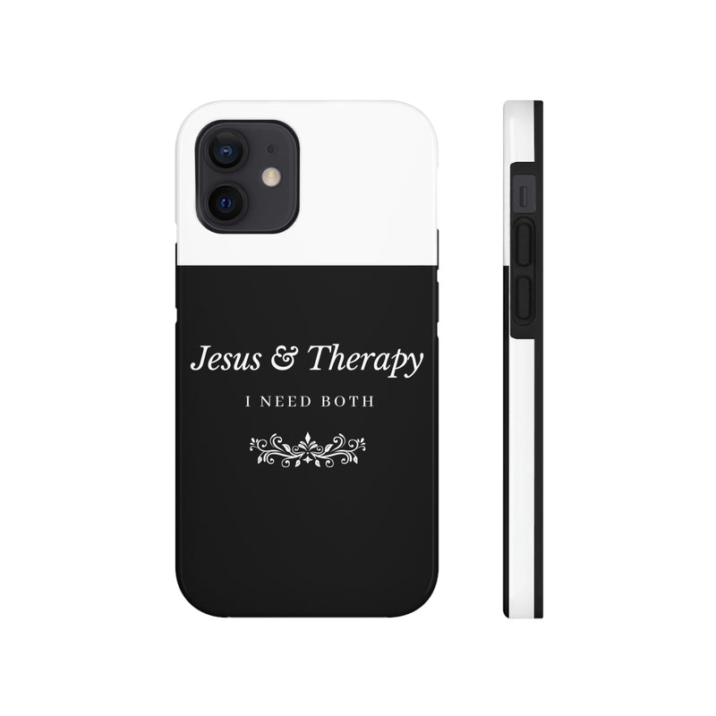 Jesus & Therapy – I Need Both Tough Phone Cases, Case-Mate